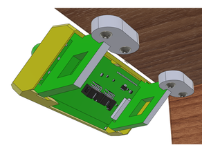bracket mounting prusa i3 mk3 lcd enclosure table 3d print model - Mito3D