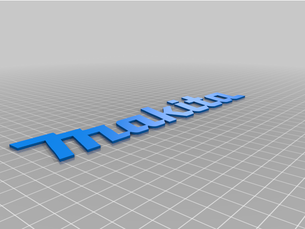 makita logo 3D print model - Mito3D