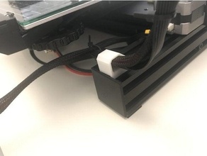extrudeuse câble agrafe ender 3 2020 extrusion 4020 profils aluminium titulaire soutien gestion corde snap 3d print model - Mito3D