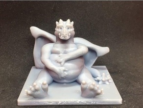 fat dragon belly ache dd stomach 3d print model - Mito3D