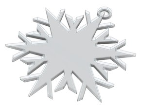 sospeso ornamenti Natale Modelli ornamento fiocco neve 3d print model - Mito3D