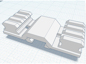 mms Adapter einstellen weiblich männlich Mondstrahl Montage sys Picatinny montieren Schiene Steigleitung 3d print model - Mito3D