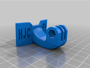 hjc cl17 action camera chin mount 3d print model - Mito3D