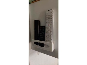 simple remote holder wall mount 3d print model - Mito3D