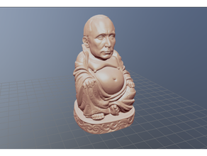 Buddha Putin Buddhismus sculptris Skulptur Skulpturen 3d print model - Mito3D