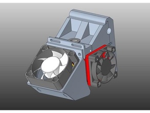 fan duct e3d v6 30x30 40x40 4010 3010 prusa i3 e3d-titan e3dv6 hotend geeetech 3d print model - Mito3D