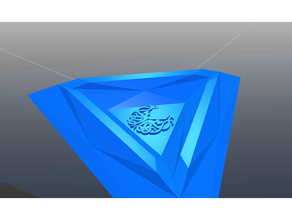 triangular cthulhu cenicero triángulo 3d print model - Mito3D