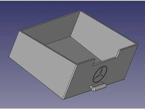 schublade mercedes w210 ablagefach drawer mini drawers 3d print model - Mito3D
