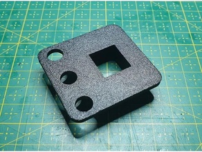 single keystone rack mount bracket rj45 couplers jack mounting adapter 3d print model - Mito3D