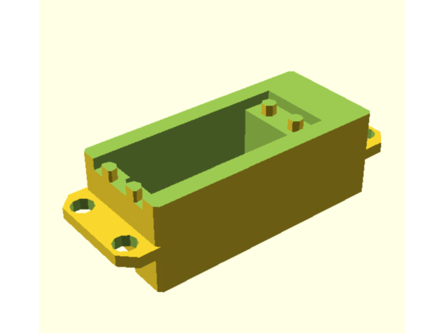 customizable servo adapter dummy model inmoov modifications mount rc car parts planes 3D print model - Mito3D