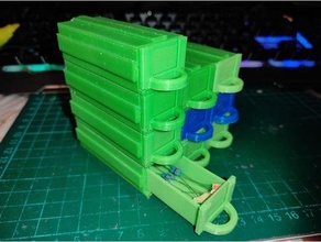 resistor box modular stackable 3d print model - Mito3D