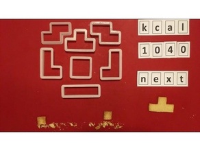 kurabiye kesici x mas Tetris kalıbı Noel 3d print model - Mito3D