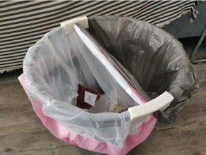 ikea papierkorb lleimer lltrenner garbage bin clip separator recycling 3d print model - Mito3D