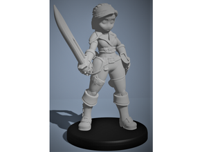 pirategirl32mm 3d print model - Mito3D