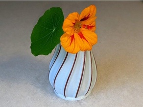 pequeno vaso filamento decoração flor 3d print model - Mito3D