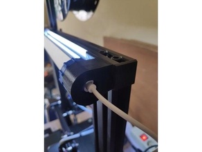 ender 3 v2 adjustable led bar light holder creality ender3 3d print model - Mito3D