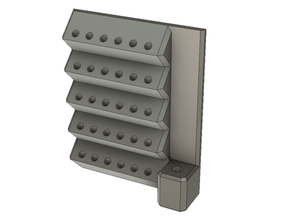 screwdriver bits wall mount bit holder tool 3d print model - Mito3D