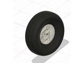 eclipson aviões gordura Relva roda modelo 3d impresso avião 3d print model - Mito3D
