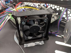 fan silencer cooling mount silence 3d print model - Mito3D