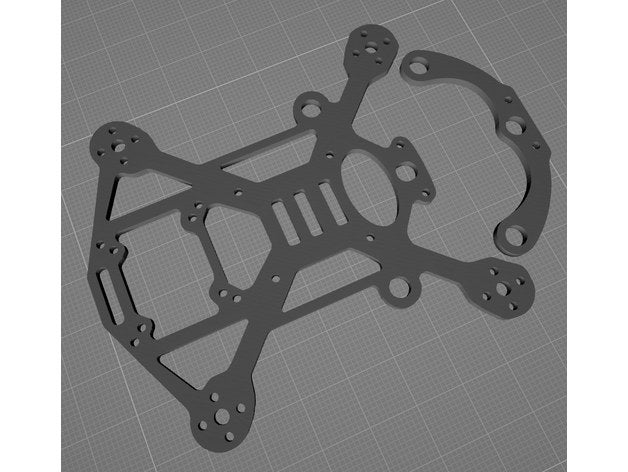 beta95x v2 pusher kit 95x betafpv cinewhoop fpv naked gopro 3D print model - Mito3D