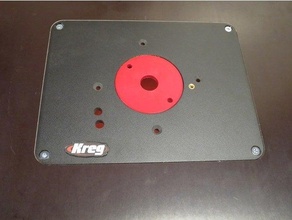 kreg enrutador mesa insertar plato montaje niveladores 3d print model - Mito3D