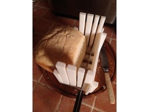 bread slicer guide 2 thickness 3d print model - Mito3D