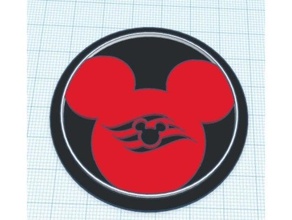 Disney seyir modüler logo eklemek 3d print model - Mito3D