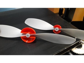 propeller spinner extra-300 rubber band model 3d print model - Mito3D