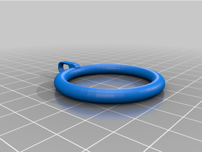 curtain hanger ring hook hole pole 3d print model - Mito3D