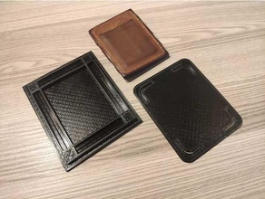 leather wallet template 3d print model - Mito3D