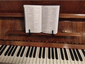 acortar piano música estante libro abierto soporte 3d print model - Mito3D