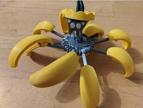 pumpkin spider pla remixes combo arachnid bionicle halloween decoration jack jack-o-lantern robot transformer transformers 3d print model - Mito3D