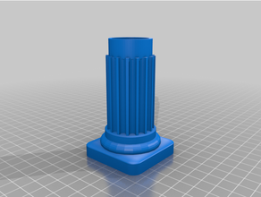 flashlight column 3d print model - Mito3D