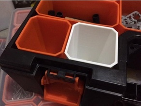 tactix 405mm organiser tubs deep small parts storage box container 3d print model - Mito3D