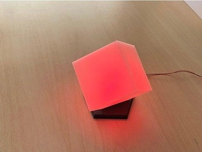 cubo decorativo lampada arte colore decorazione guidato luce multicolore 3d print model - Mito3D