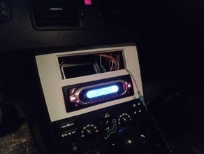 1din car stereo plate volvo xc90 2006 3d print model - Mito3D