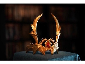 pergaminos línea pacto Garra dragón anillo cosplay corona 3d print model - Mito3D