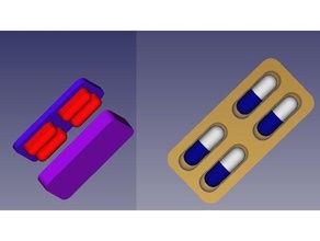 r3acosta - troquel para blister capsula medicinal 3d print model - Mito3D