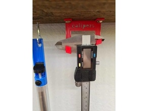 caliper holder hanging mesuring petg pla screw tools 3d print model - Mito3D