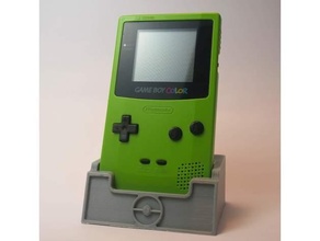 game boy colour stand 3d printed gameboy color nintendo pokemon 3d print model - Mito3D