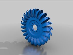 turbine roue pelton 3d print model - Mito3D