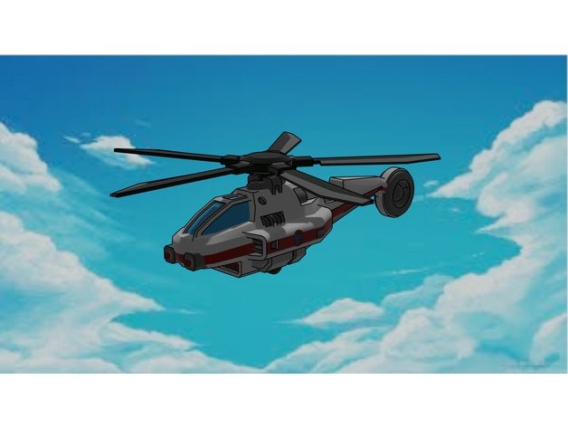 Rakete vtol 6mm Wargaming 3D print model - Mito3D