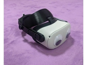 oculus quest 2 elite piggy strap halo head vr headset 3d print model - Mito3D