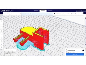 filamento titolare supporto 20 mm telaio crc diretto guidare estrusore guida 3d print model - Mito3D