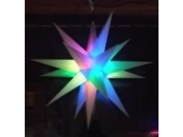 christmas star 3D print model - Mito3D