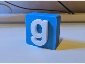 garry 39 mod Logo 2 Teile 3d Schlag Gesicht Studios Garrys gmod Mehrfarben Quelle Ventil 3d print model - Mito3D