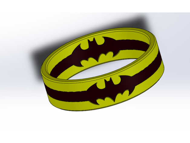 batman anel 3D print model - Mito3D