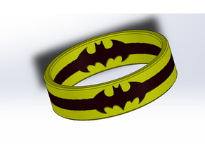 batman anillo 3d print model - Mito3D