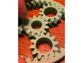 helical gear antistress gears 3d print model - Mito3D