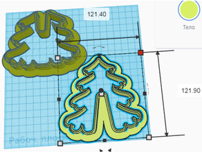 x mass ağaç kurabiye kesmek 3d bulmaca Noel kalıbı kesici 3d print model - Mito3D